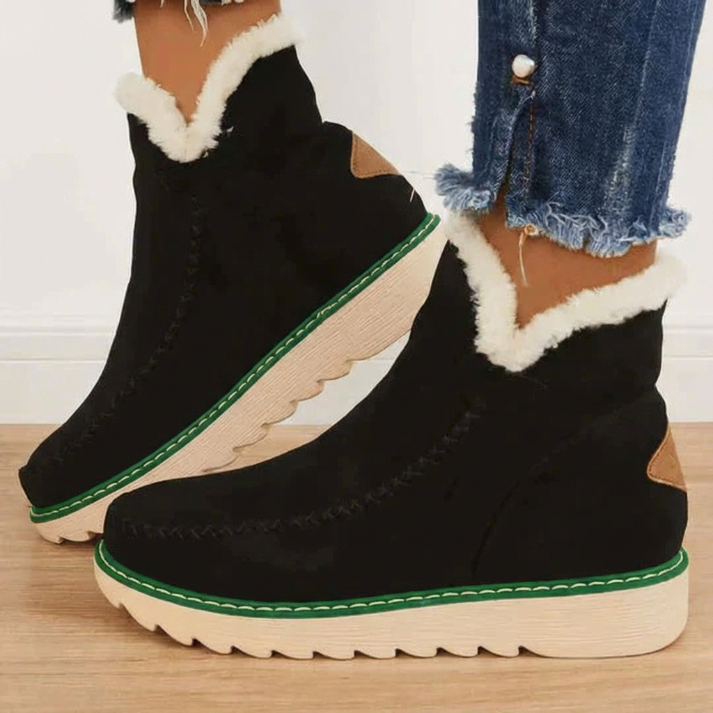 Warm Fuzzy Ankle Boots for Women - Nocini