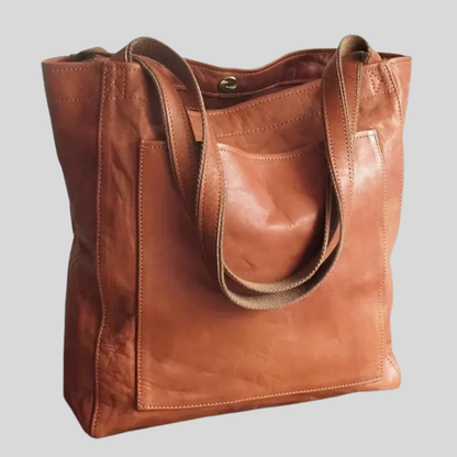 Elegant Chic Leather Tote Bag - Olytrend