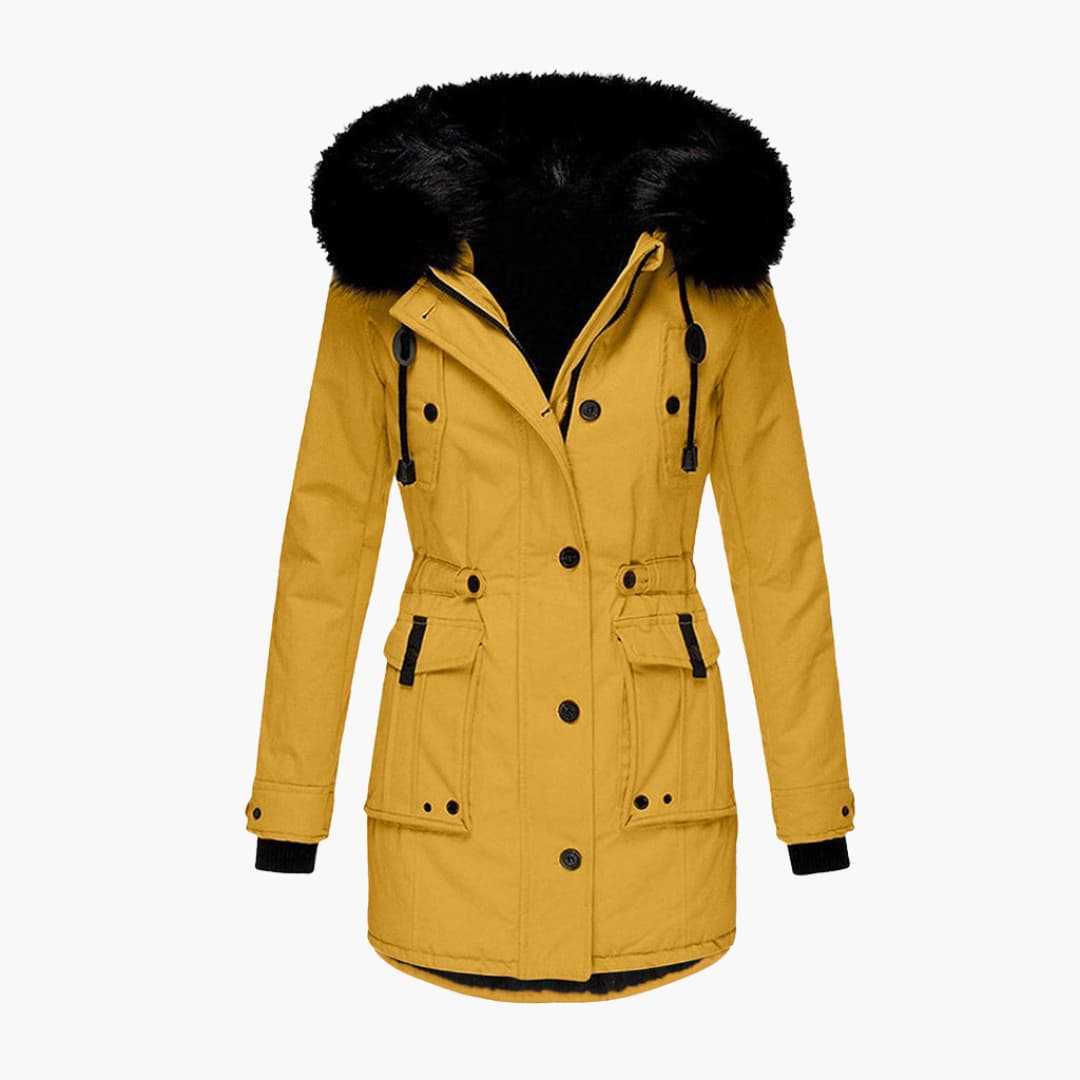 Waterproof Hooded Women's Winter Coat with Pockets