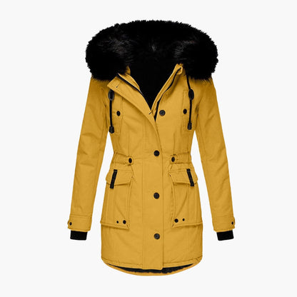 Waterproof Hooded Women's Winter Coat with Pockets