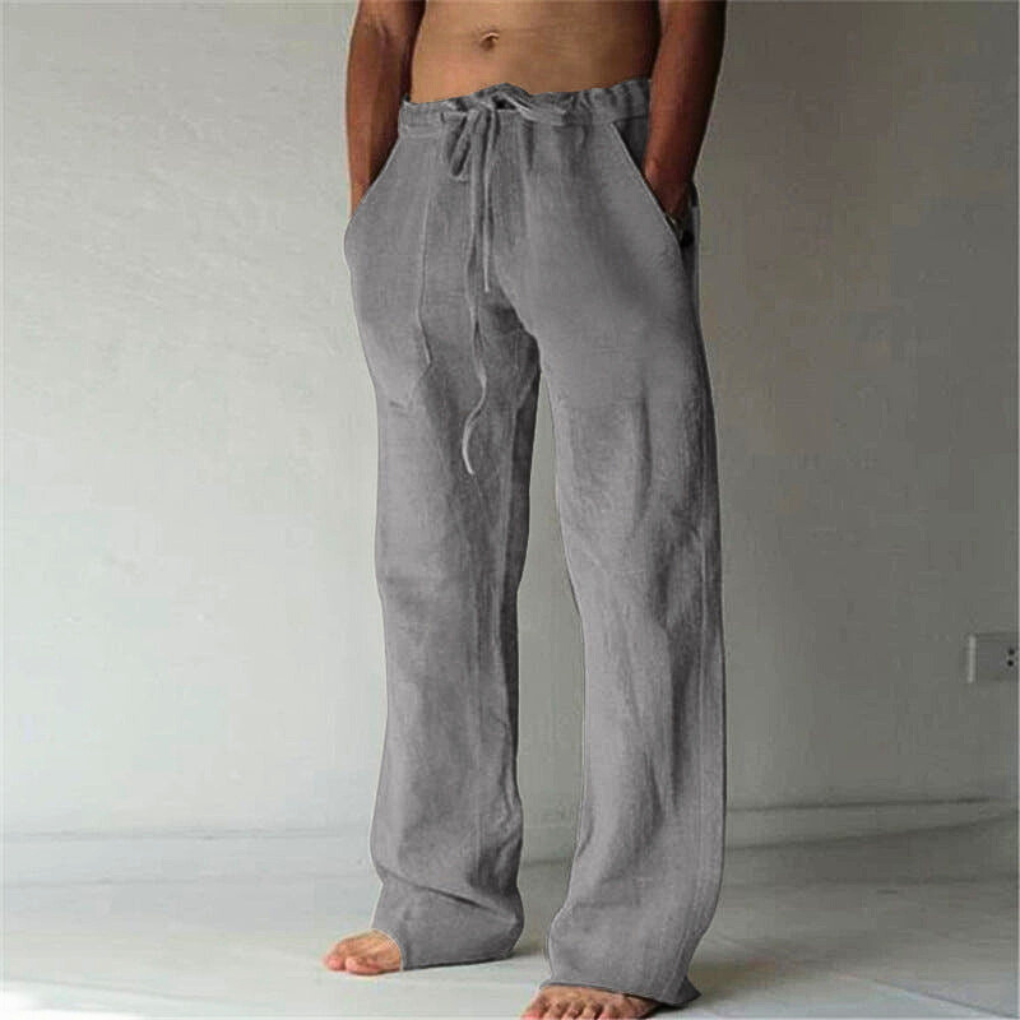 Relaxed Fit Elastic Waist Lounge Pants - Olytrend