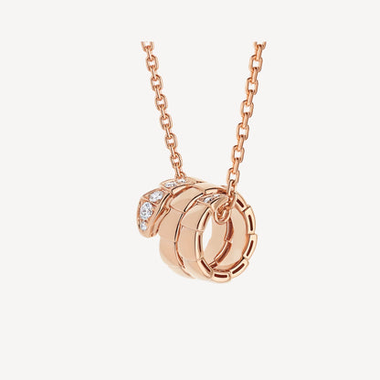 Luxury Rose Gold Plated Silver Chain Necklace - Pexav