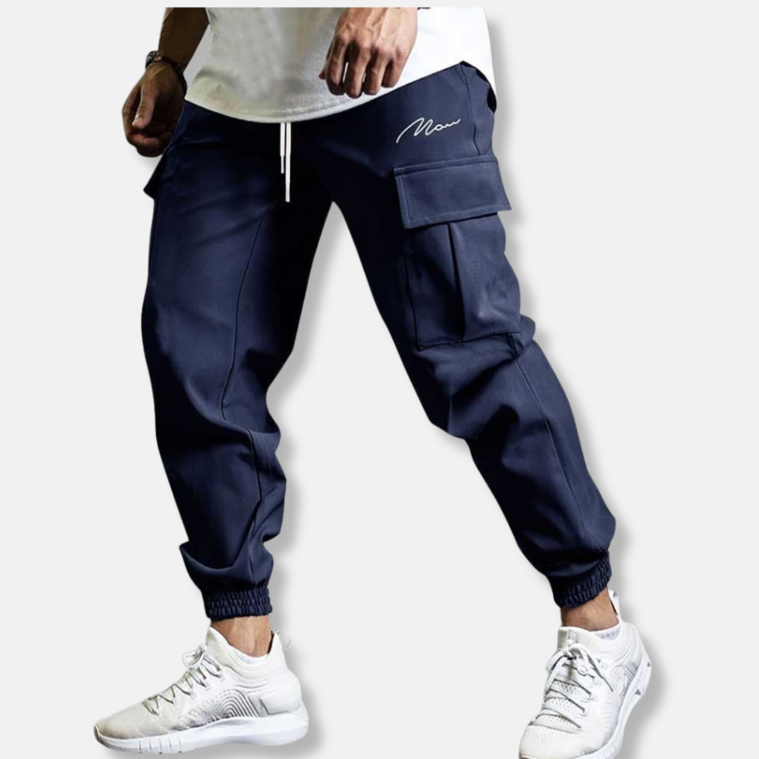 Comfortable Fit Cargo Jogger Pants - Nocini
