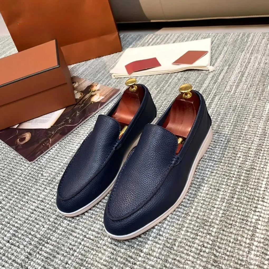 Classic Slip On Leather Loafers