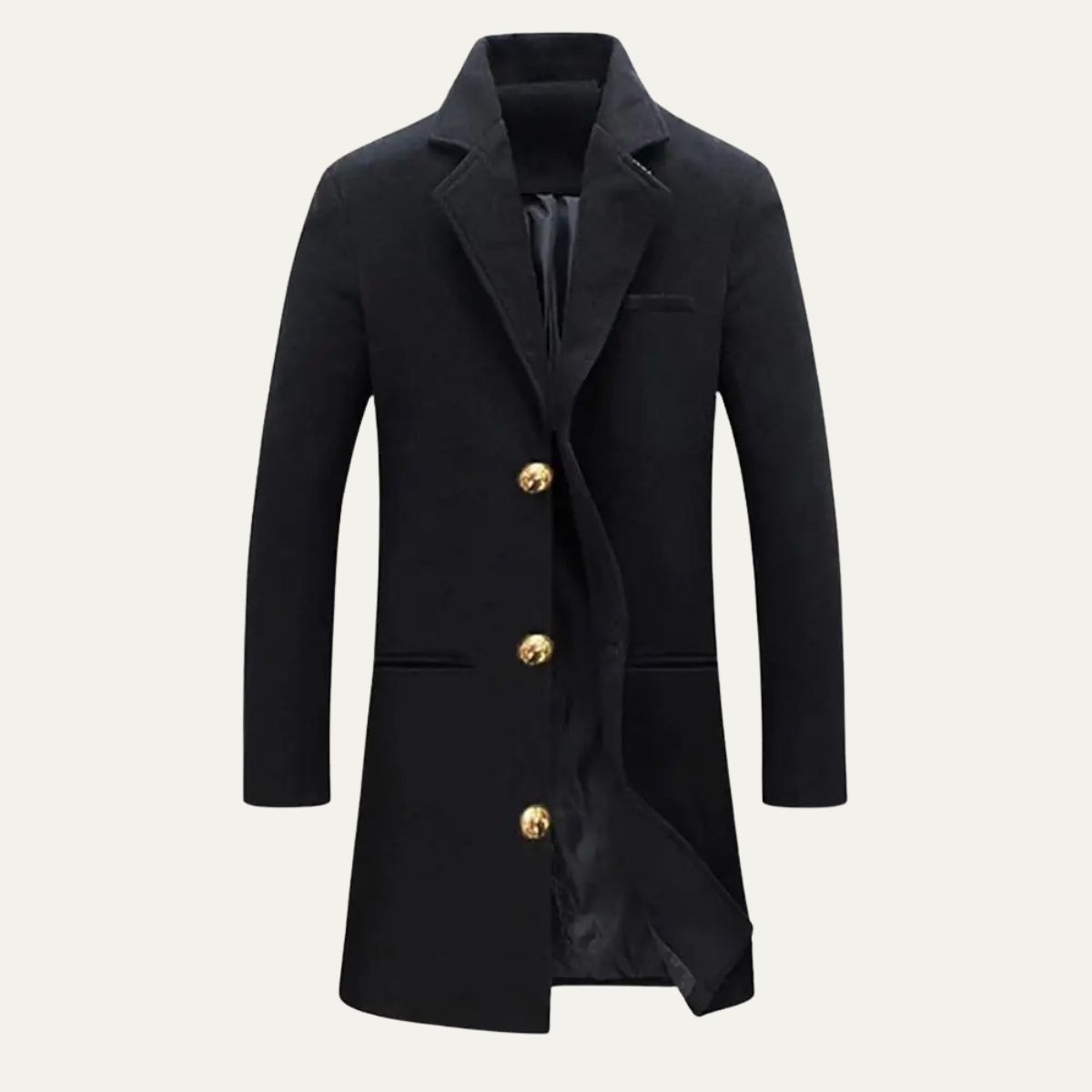 Classic Men's Wool Coat - Nocini