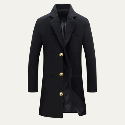 Classic Men's Wool Coat - Nocini
