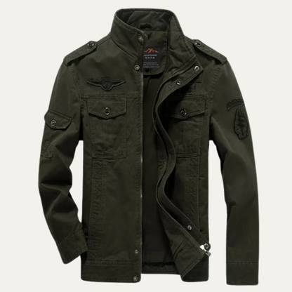 Stylish Men's Cotton Cargo Jacket with Multiple Pockets - Nocini