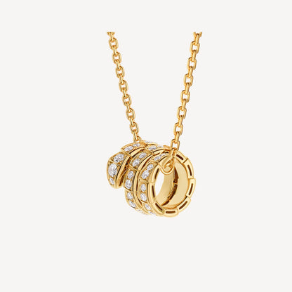 Luxury Silver Gold Plated CZ Necklace - Pexav