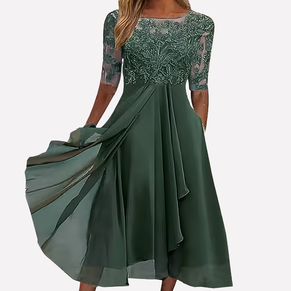 Elegant Lace Formal Party Gown
