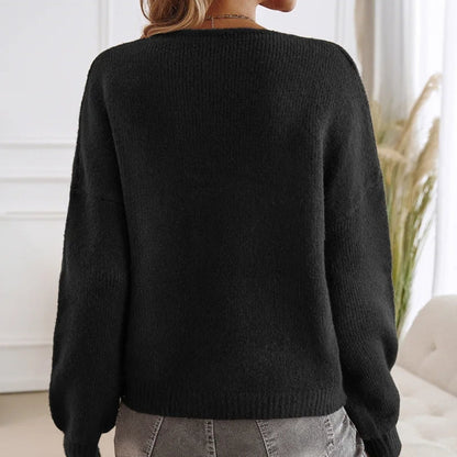 Chic Cable Knit Pullover Sweater