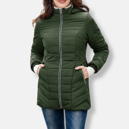 Slim Fit Hooded Puffer Jacket - Nocini