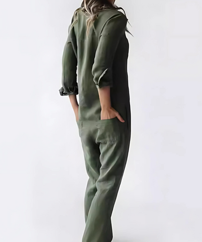 Comfortable Linen Blend Jumpsuit for Women