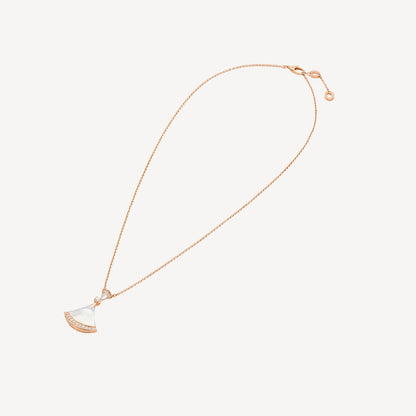 Luxury Silver Gold Plated Pave Necklace