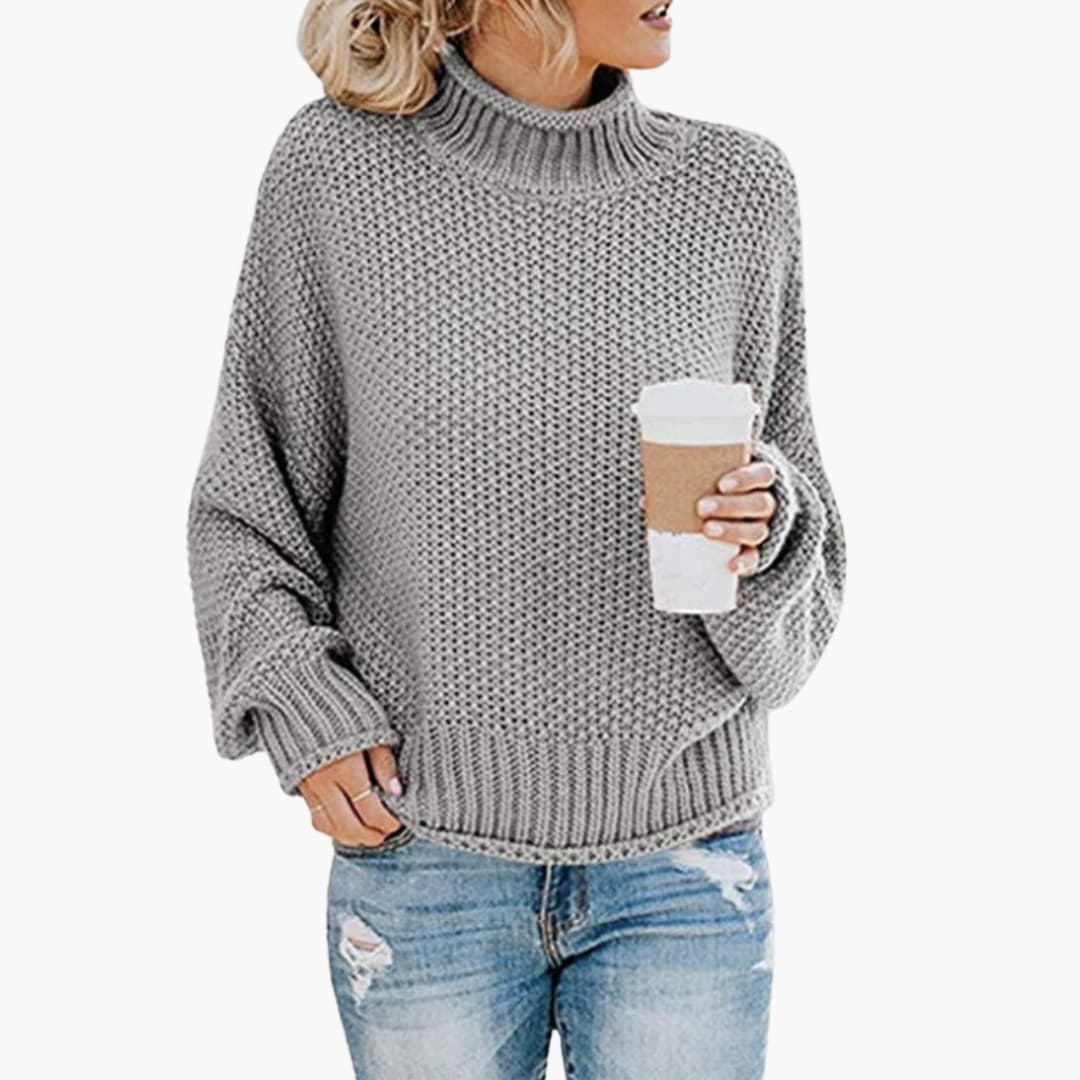 Cozy Crew Neck Women's Knit Sweater