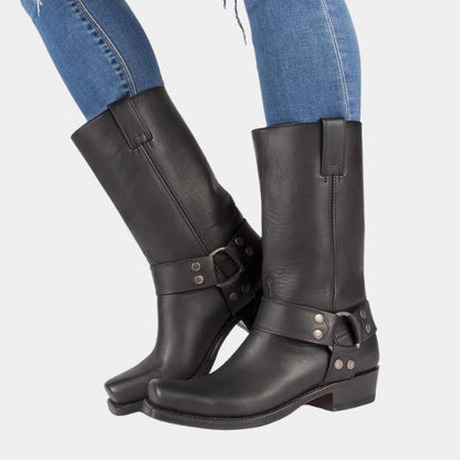 Ladies Classic Western Ankle Boots