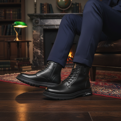 Tough Water Resistant Leather Ankle Boots for Men