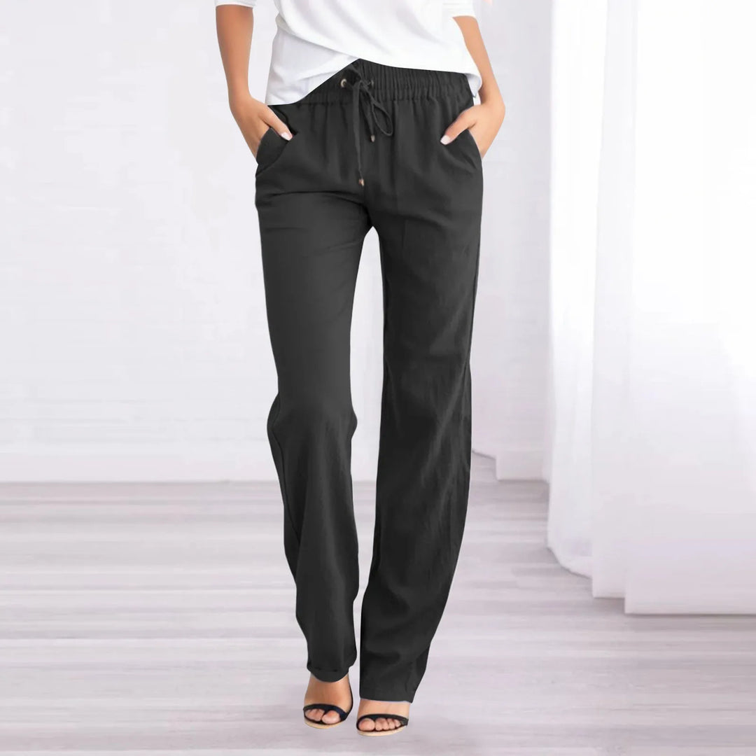 Lightweight Breathable Women's Linen Pants - Olytrend