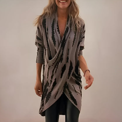 Soft Relaxed Fit V-Neck Tunic Top - Olytrend