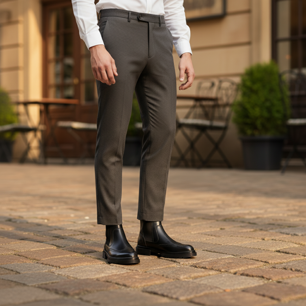 Classic Mens Leather Ankle Boots