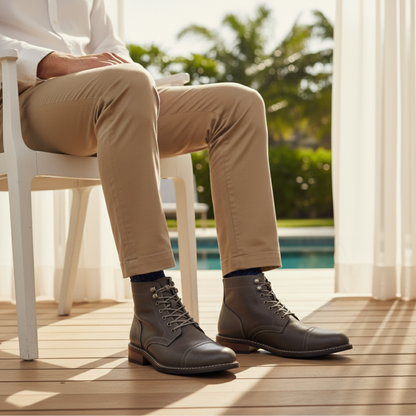 Tough Leather Men's Ankle Boots