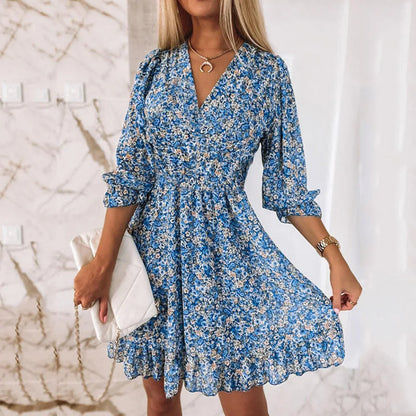 Vibrant Floral Sundress Chic Summer Style