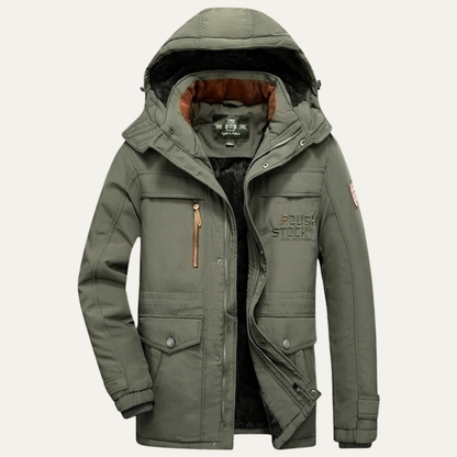 Thermal Men's Insulated Hooded Winter Coat Jacket