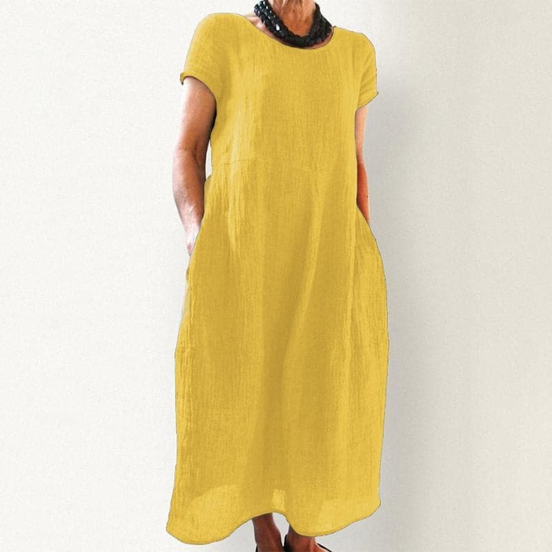 Comfortable Women's Maxi Dress with Pockets - Nocini