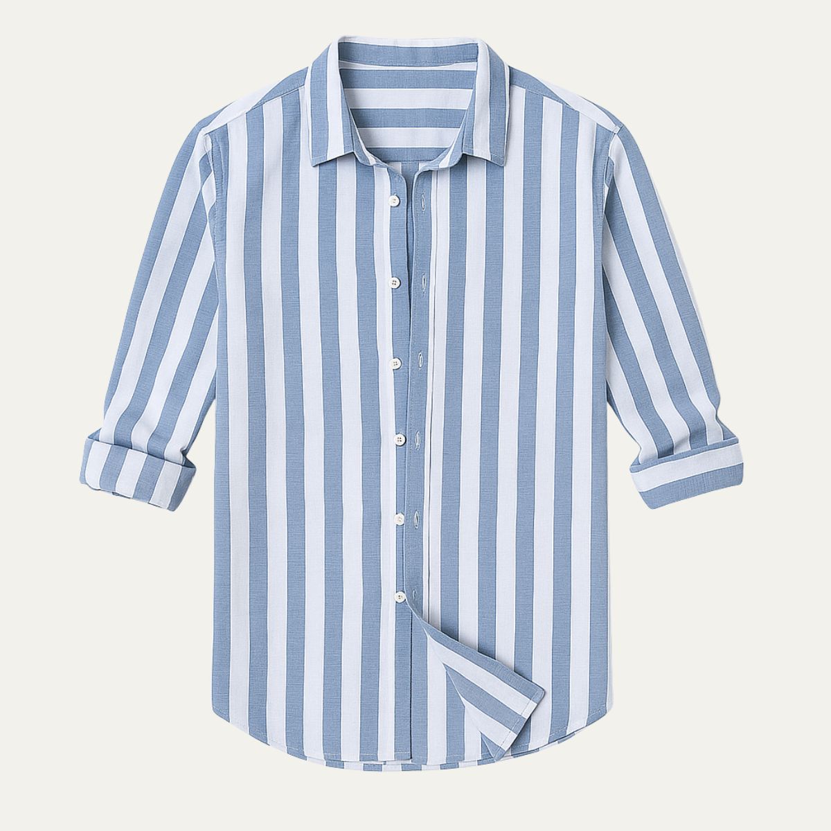 Classic Cotton Stripe Mens Shirt