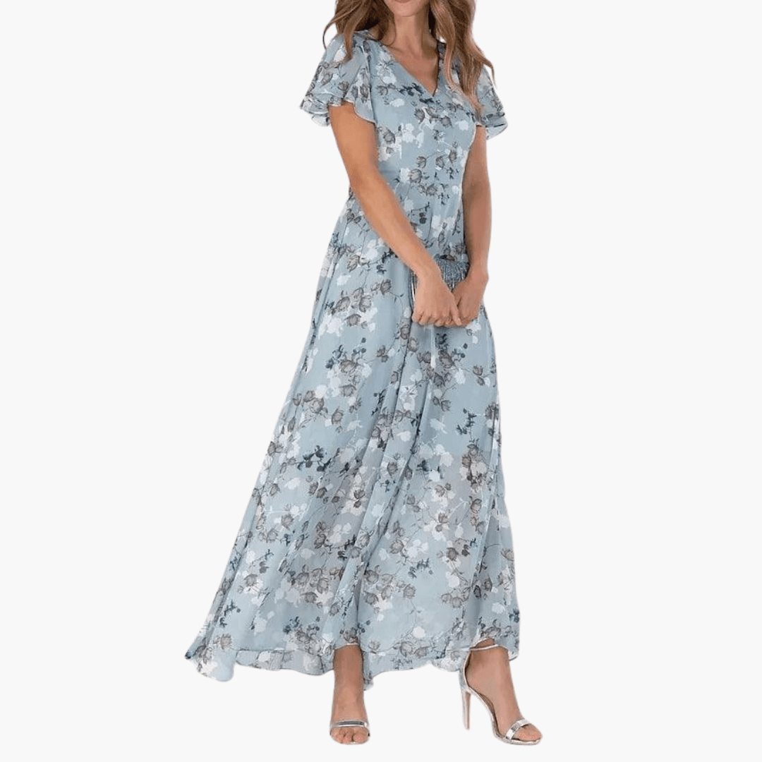 Lovely Women's Floral Sundress Lightweight and Breathable - Olytrend