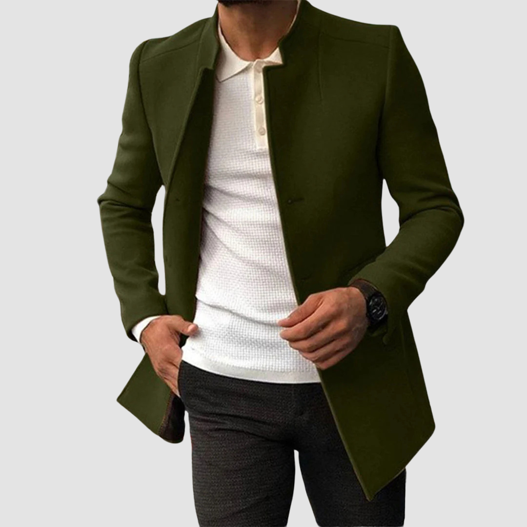 Traditional Warm Mens Overcoat - Olytrend