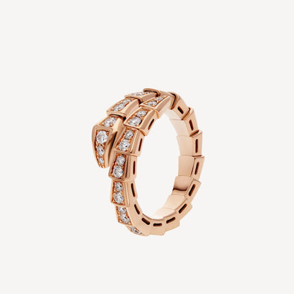 Luxury Rose Gold Ring with CZ Stone Details - Pexav