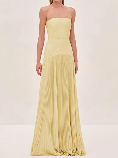 Red Off The Shoulder Flowy Evening Dress