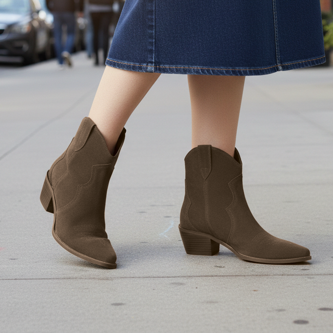 Luxury Suede Cowboy Boots - Nocini