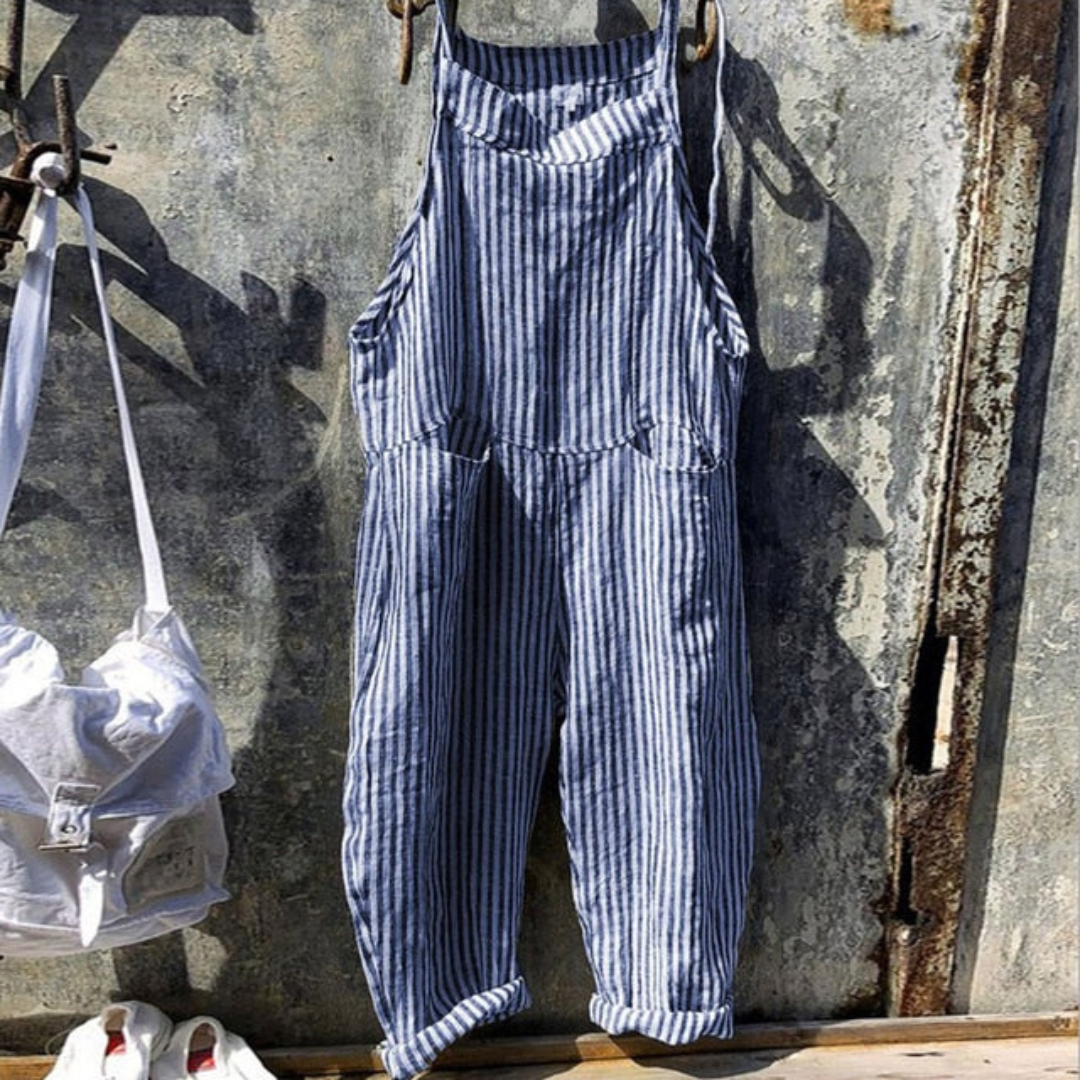 Comfortable Women's Gingham Wide Leg Jumpsuit