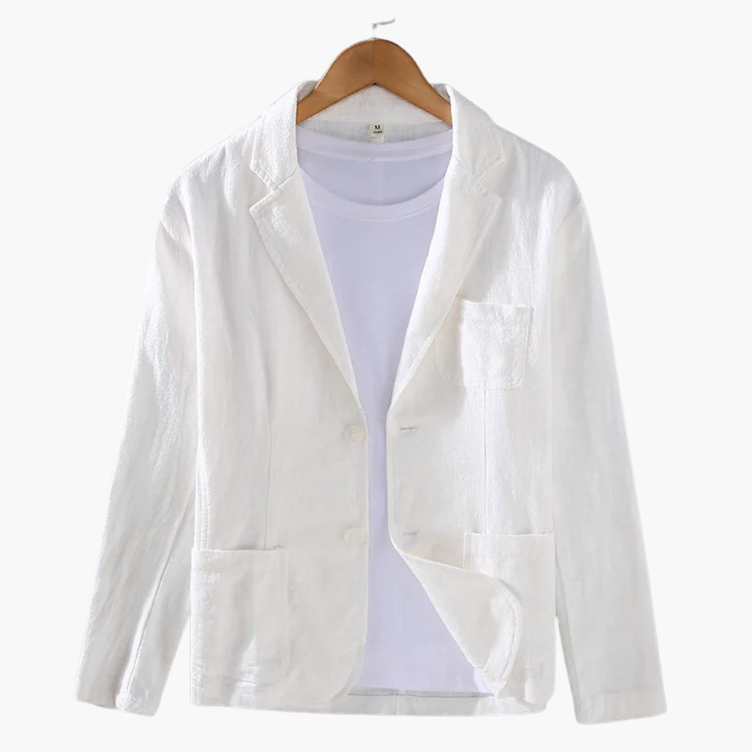 Relaxed Fit Mens Blazer – Lightweight Summer Jacket - Olytrend