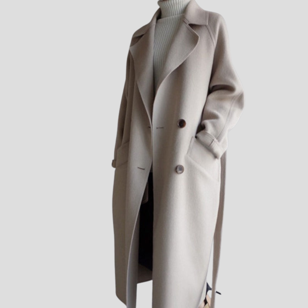 Warm Women's Winter Wool Overcoat - Olytrend