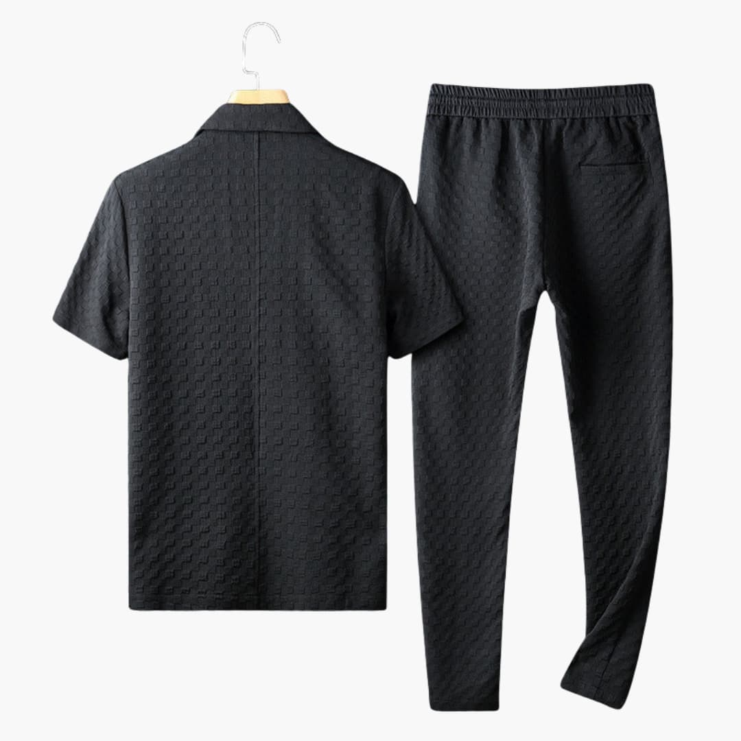 Men's Casual Summer Shorts Set with Relaxed Fit Pants