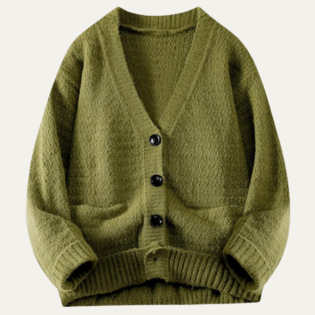 Warm Mens Knit Button Cardigan Sweater