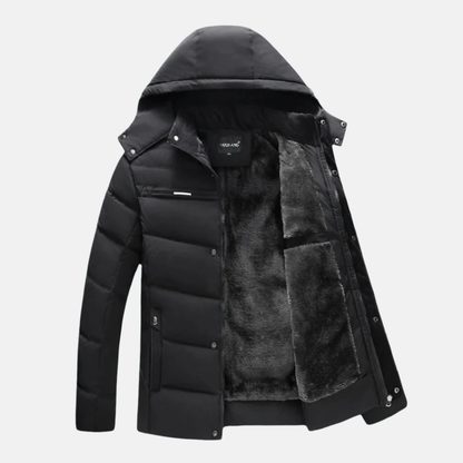 Warm Quilted Puffer Coat | Hooded Casual Fit Jacket - Nocini