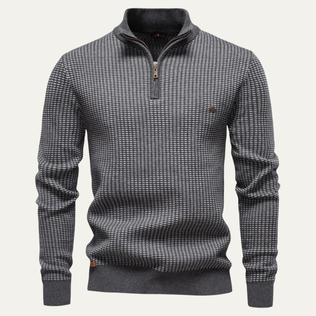 Cozy Mens Thermal Half Zip Sweater