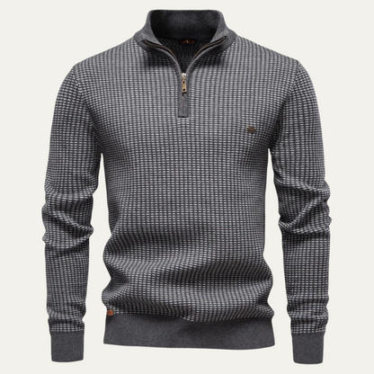 Cozy Mens Thermal Half Zip Sweater