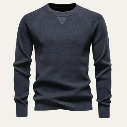 Comfortable Men's Relaxed Fit Crew Neck Sweater - Nocini