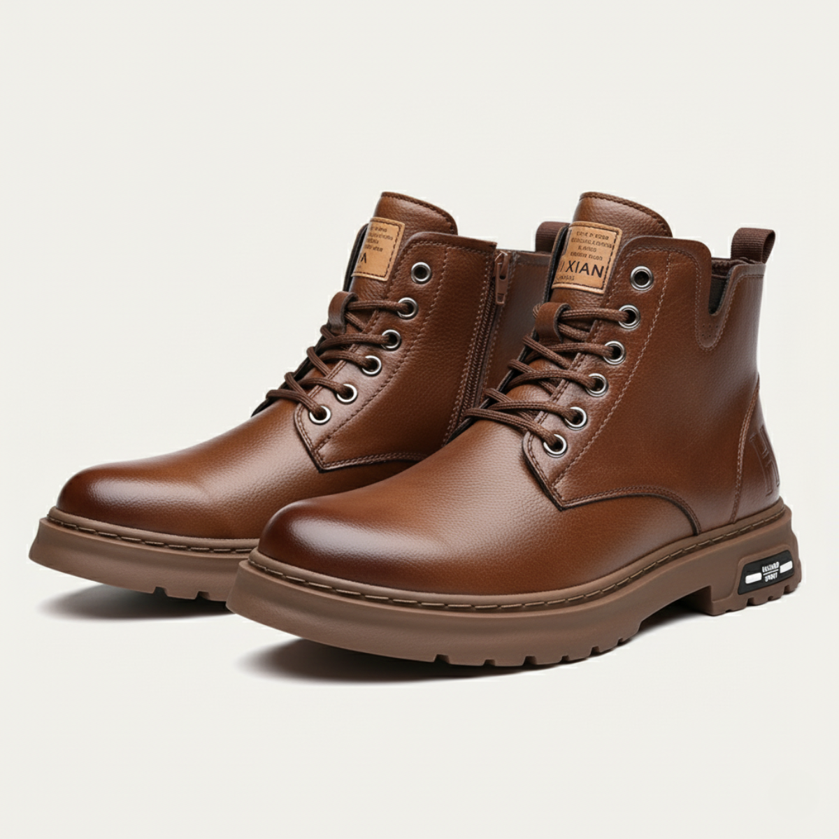 Tough Water Resistant Leather Ankle Boots for Men