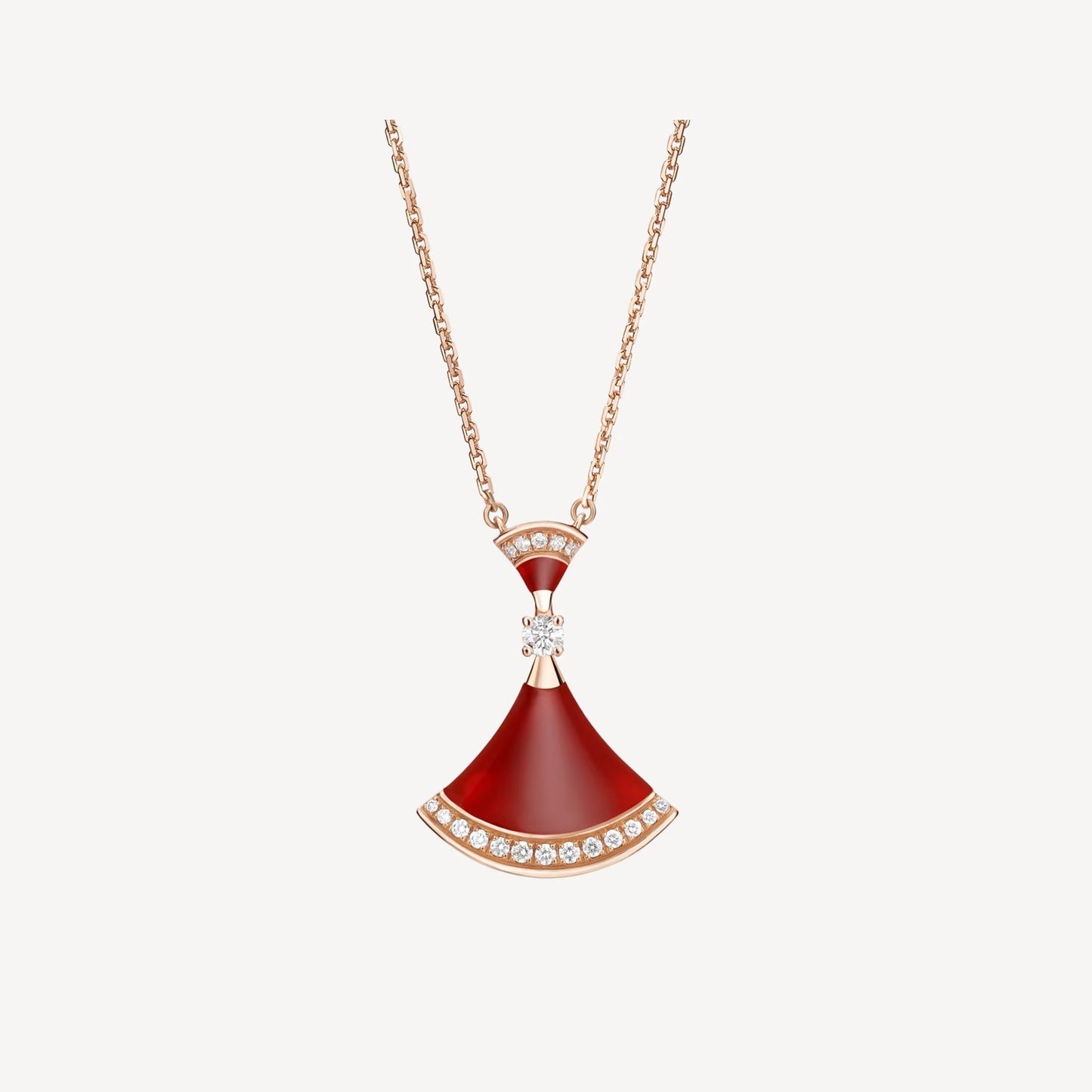 Luxurious Red Agate Silver Gold Pendant Necklace - Pexav