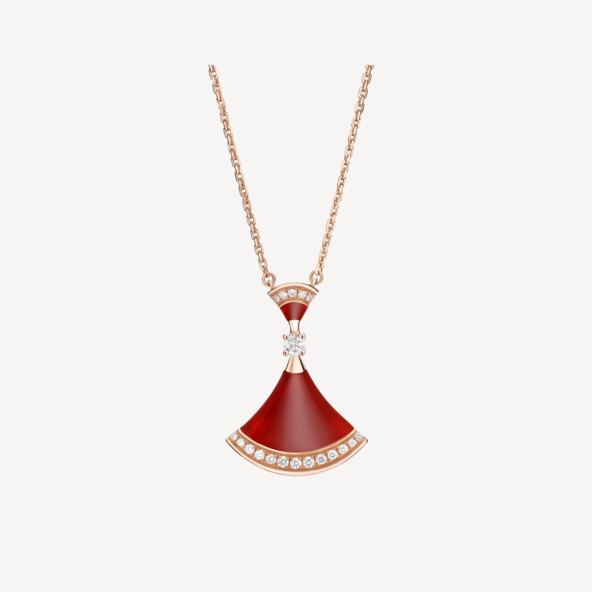 Luxurious Red Agate Silver Gold Pendant Necklace - Pexav