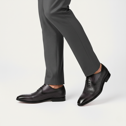 Classic Leather Oxfords For Men - Lace Up Dress Shoes