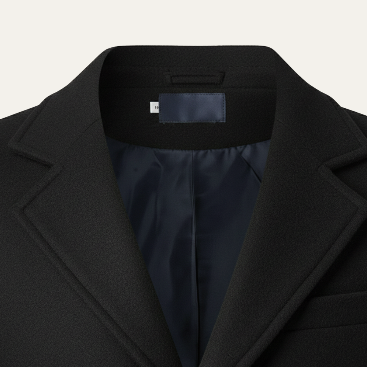 Classic Men's Double Breasted Wool Long Coat