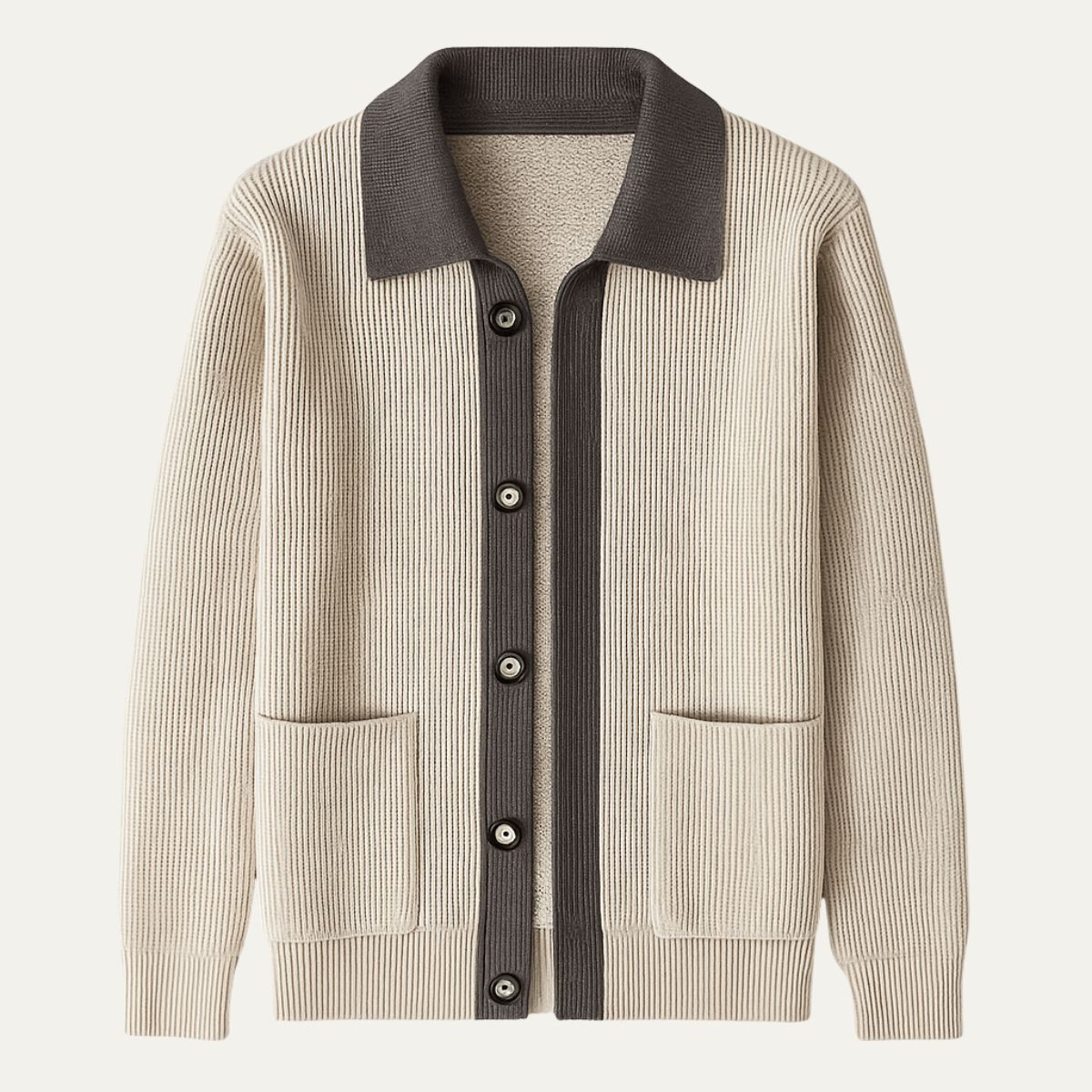 Classic Men's Pocket Cardigan Sweater