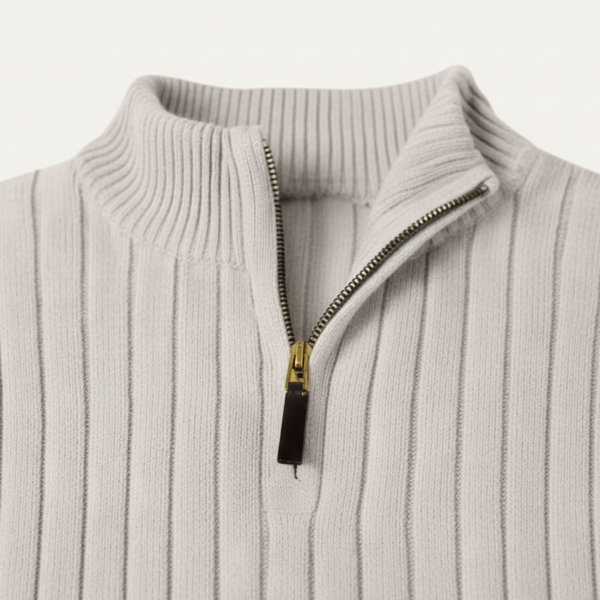 Classic Quarter Zip Men's Sweater - Rich Style