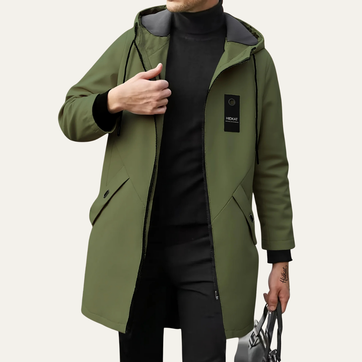 Waterproof Windbreaker Hooded Raincoat For Men